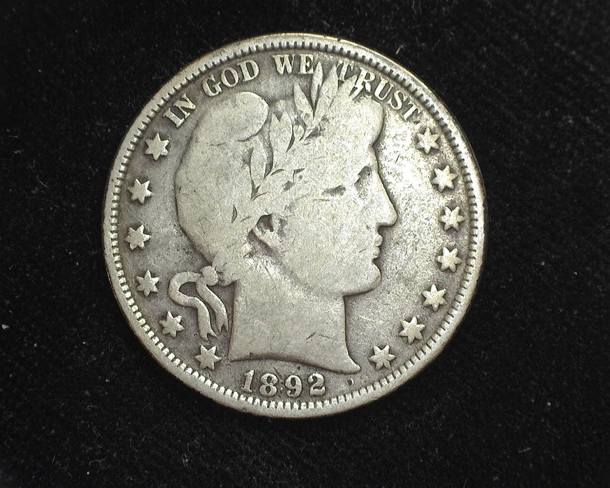 1892 Barber Half Dollar VG/F - US Coin