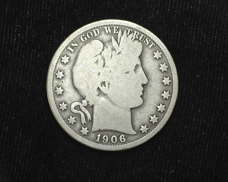 1906 D Barber Half Dollar VG - US Coin