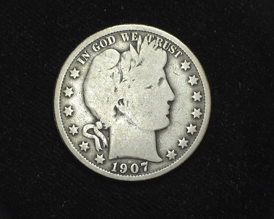 1907 Barber Half Dollar VG - US Coin