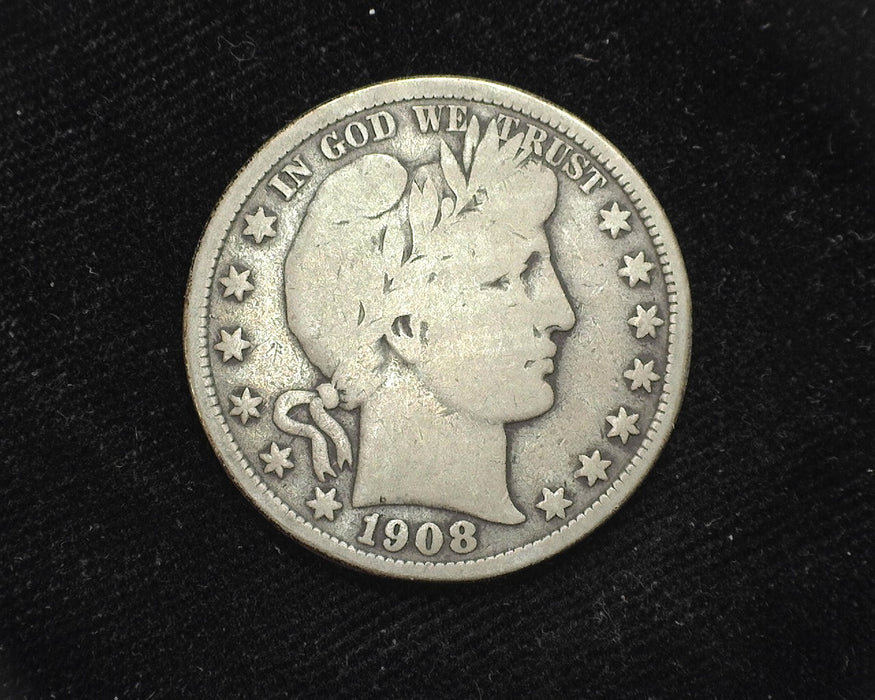 1908 D Barber Half Dollar VG - US Coin