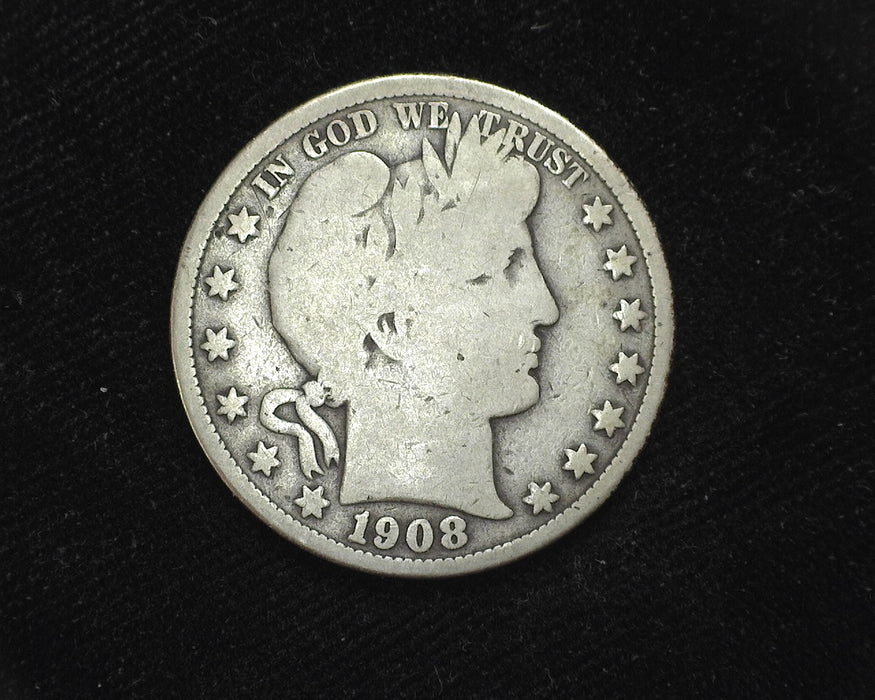 1908 S Barber Half Dollar VG - US Coin