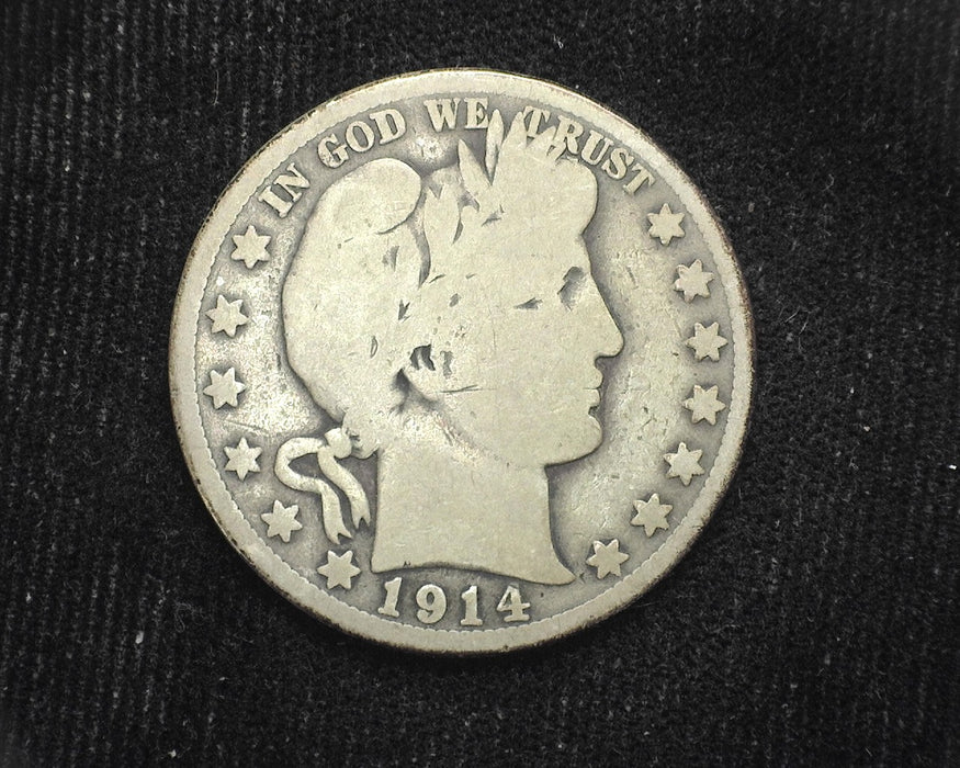 1914 S Barber Half Dollar G - US Coin