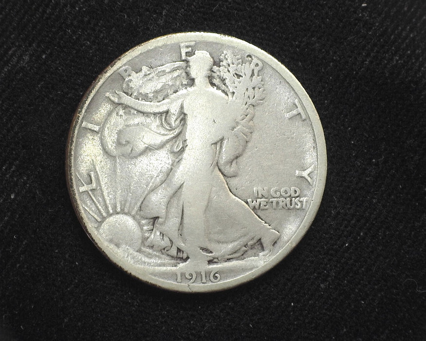 1916 Liberty Walking Half Dollar VG - US Coin