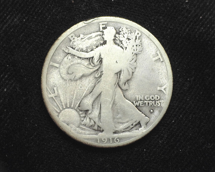 1916 D Liberty Walking Half Dollar G - US Coin