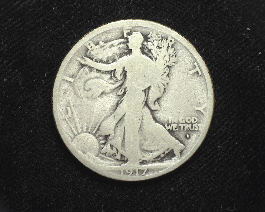 1917 D Obv Liberty Walking Half Dollar G - US Coin