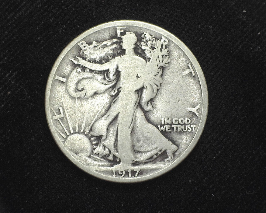 1917 D Rev Liberty Walking Half Dollar VG - US Coin