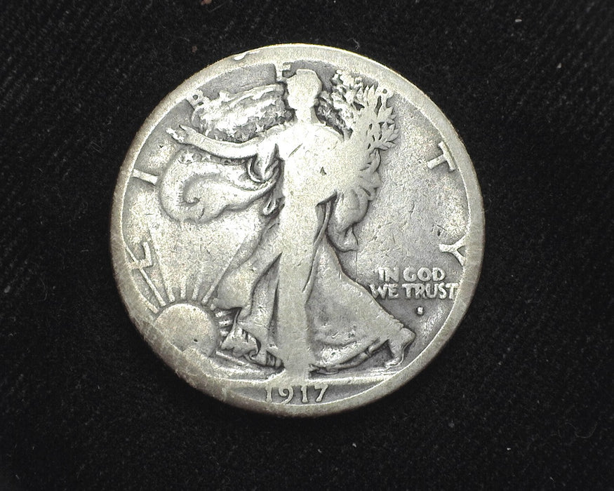 1917 S Obv Liberty Walking Half Dollar VG - US Coin