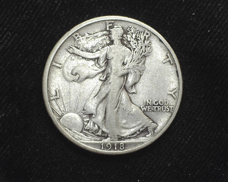 1918 Liberty Walking Half Dollar F - US Coin