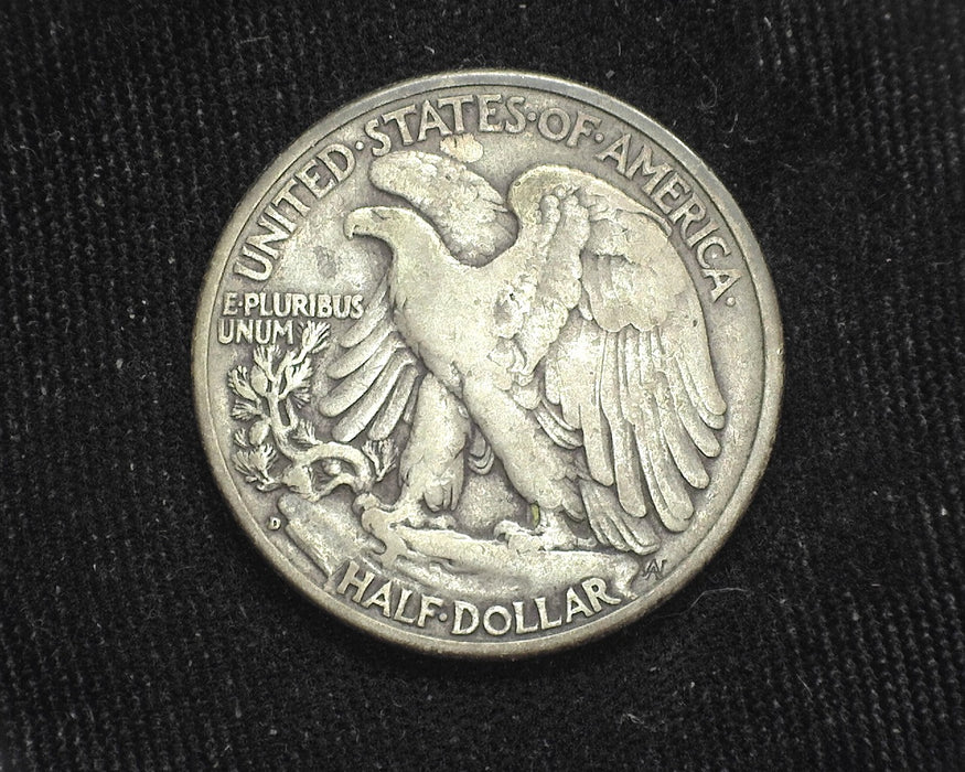 1938 D Liberty Walking Half Dollar F - US Coin