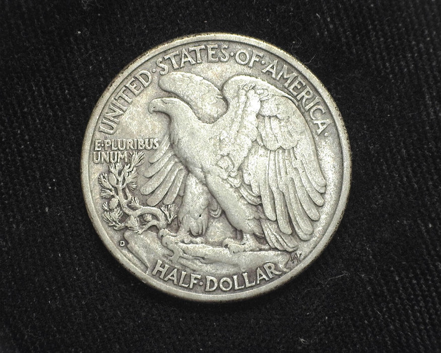 1938 D Liberty Walking Half Dollar VF - US Coin