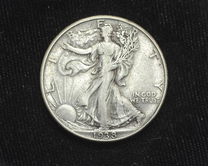 1938 D Liberty Walking Half Dollar VF - US Coin