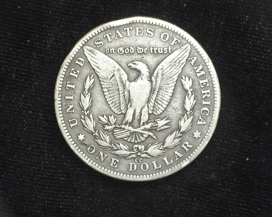 1889 CC Morgan Dollar Rim hit. F - US Coin