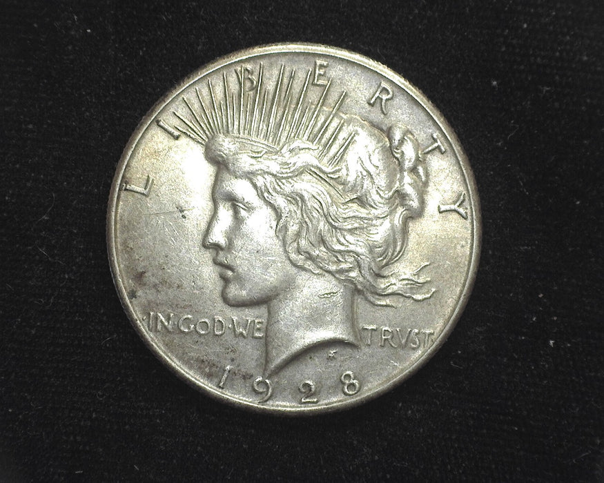 1928 Peace Dollar AU MS58 - US Coin