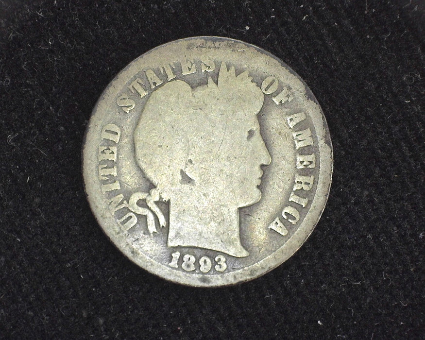 1893 O Barber Dime AG/G - US Coin