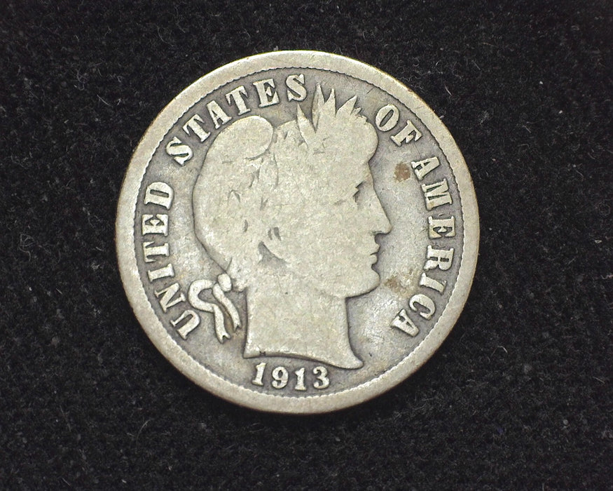 1913 S Barber Dime G - US Coin