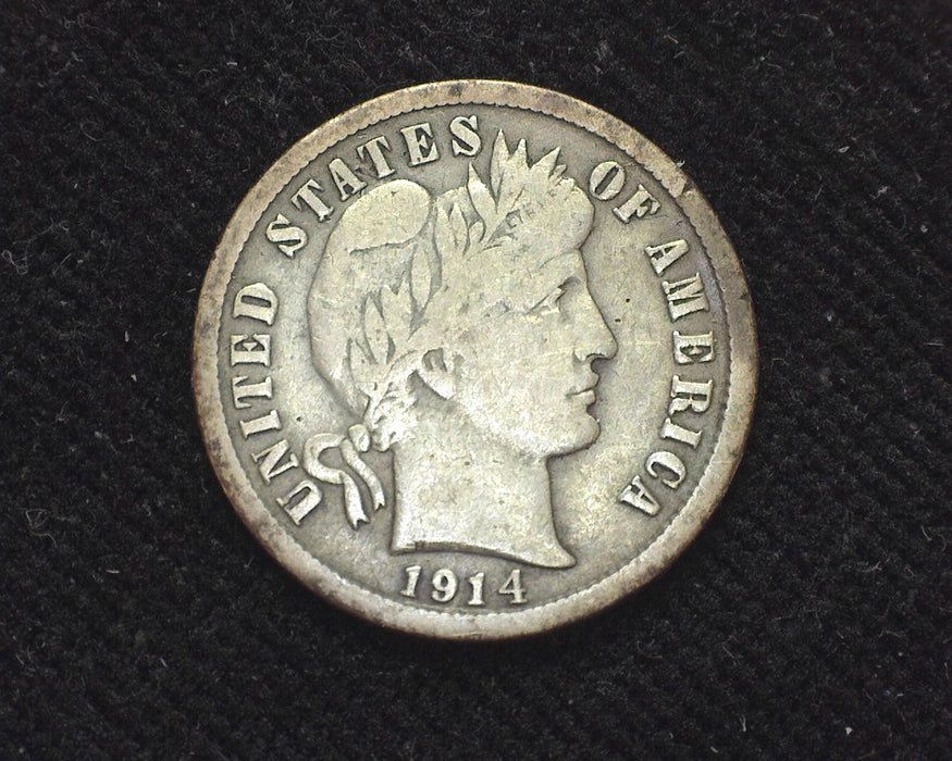 1914 S Barber Dime F - US Coin