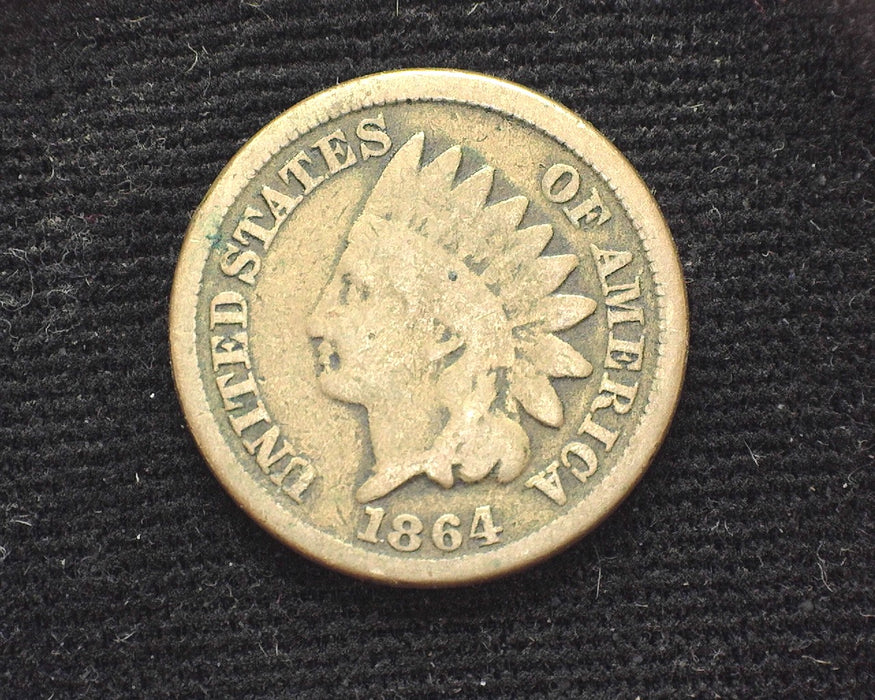 1864 Copper Nickel Indian Head Penny/Cent G - US Coin