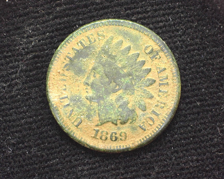 1869 Indian Head Penny/Cent Bent. Filler - US Coin