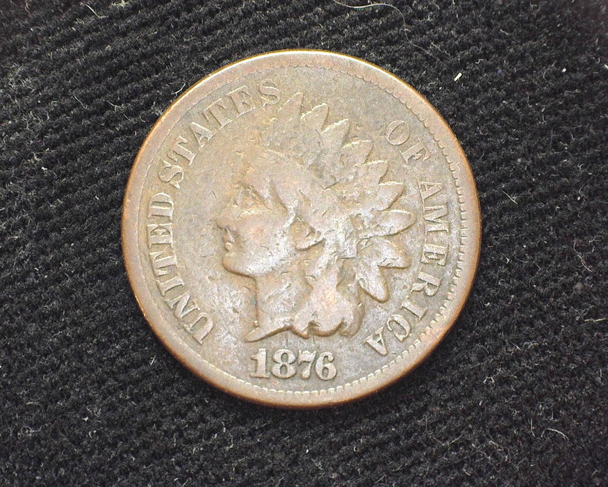 1876 Indian Head Penny/Cent VG - US Coin