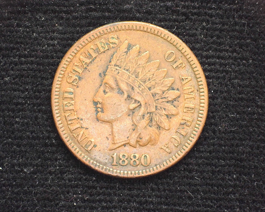 1880 Indian Head Penny/Cent VF - US Coin