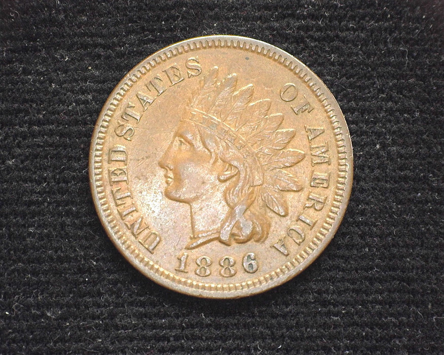 1886 Ty 1 Indian Head Penny/Cent XF - US Coin