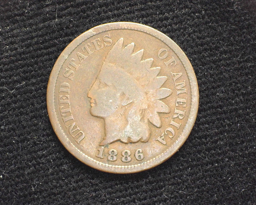 1886 Ty 2 Indian Head Penny/Cent G - US Coin