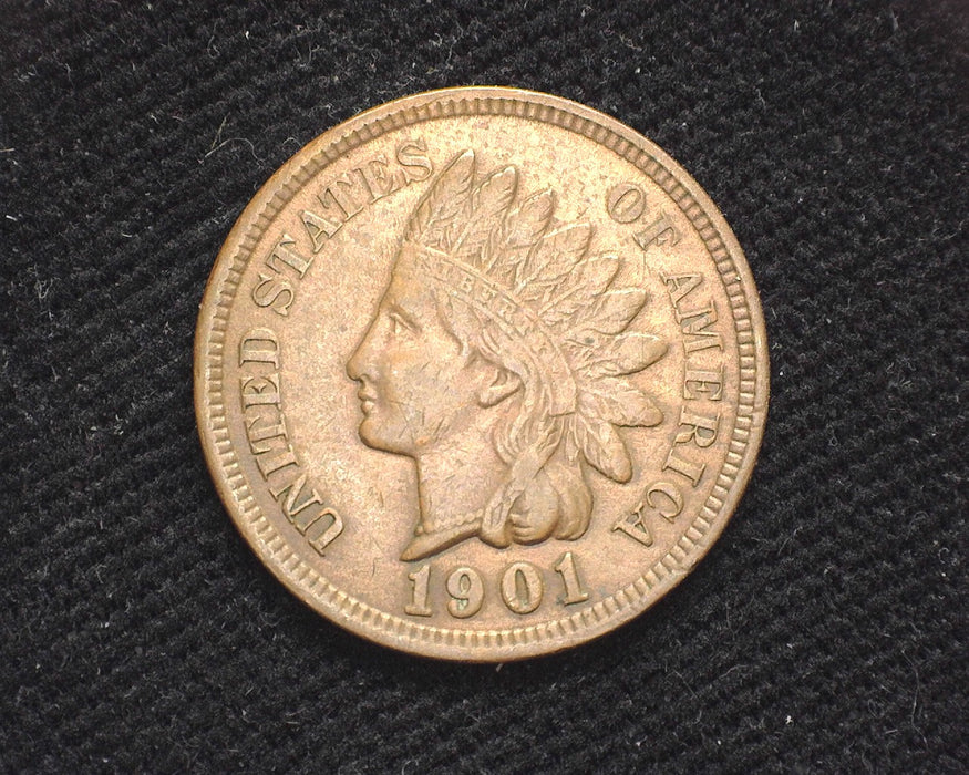 1901 Indian Head Penny/Cent XF - US Coin