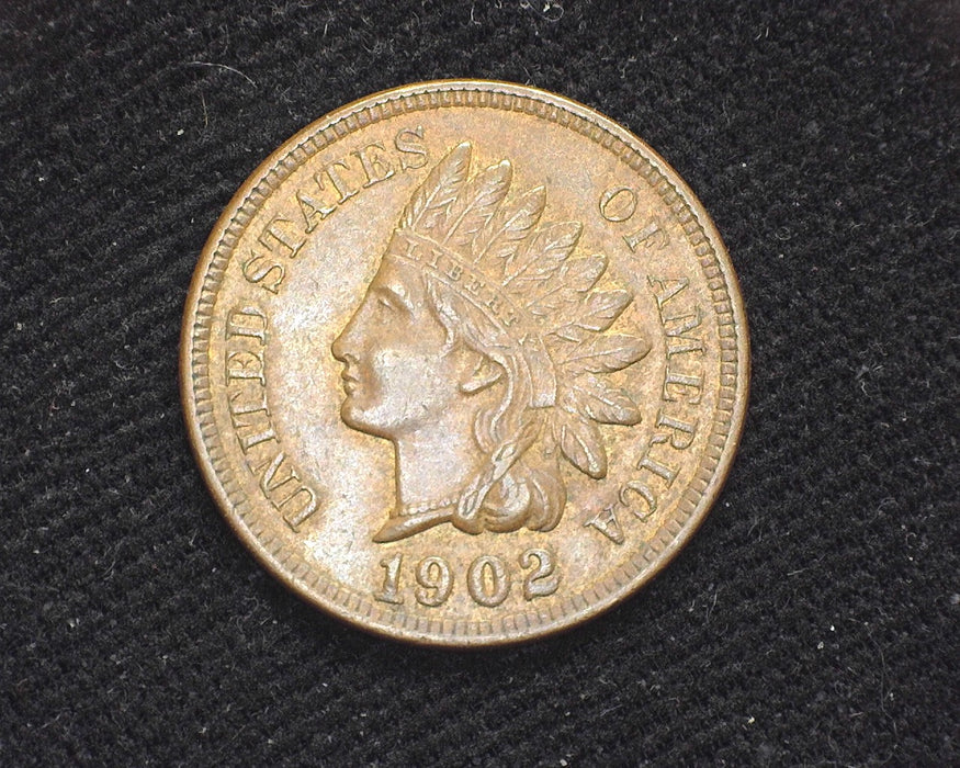 1902 Indian Head Penny/Cent AU - US Coin