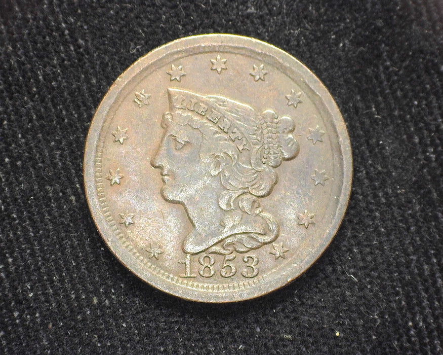 1853 Braided Hair Half Cent VF - US Coin