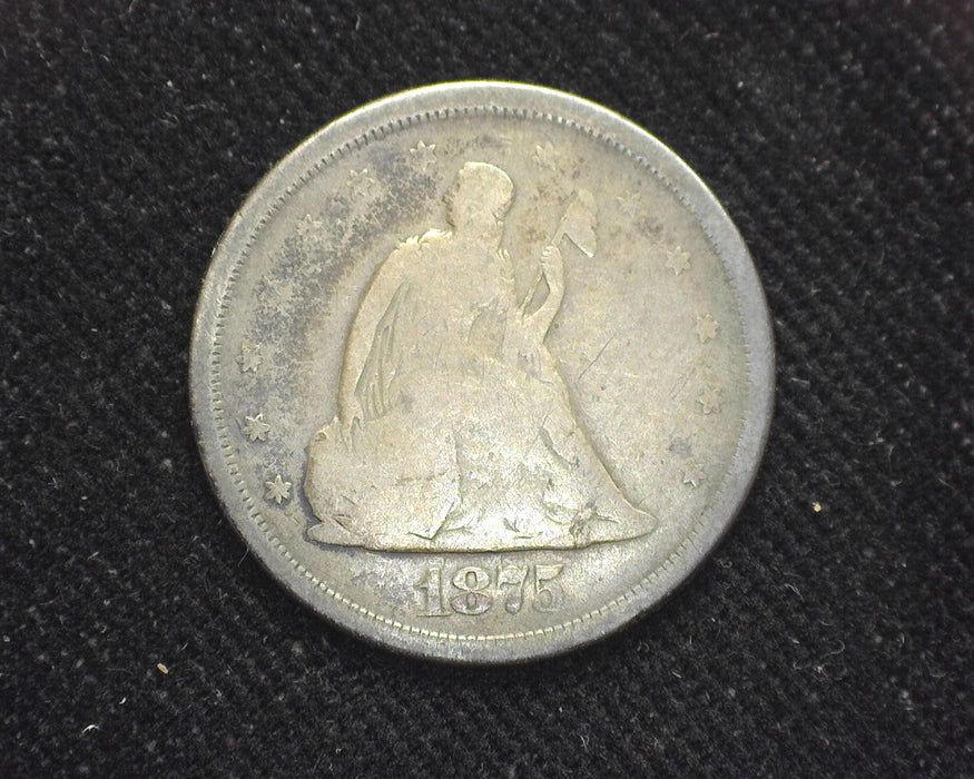 1875 S Liberty Seated Twenty Cents G - US Coin