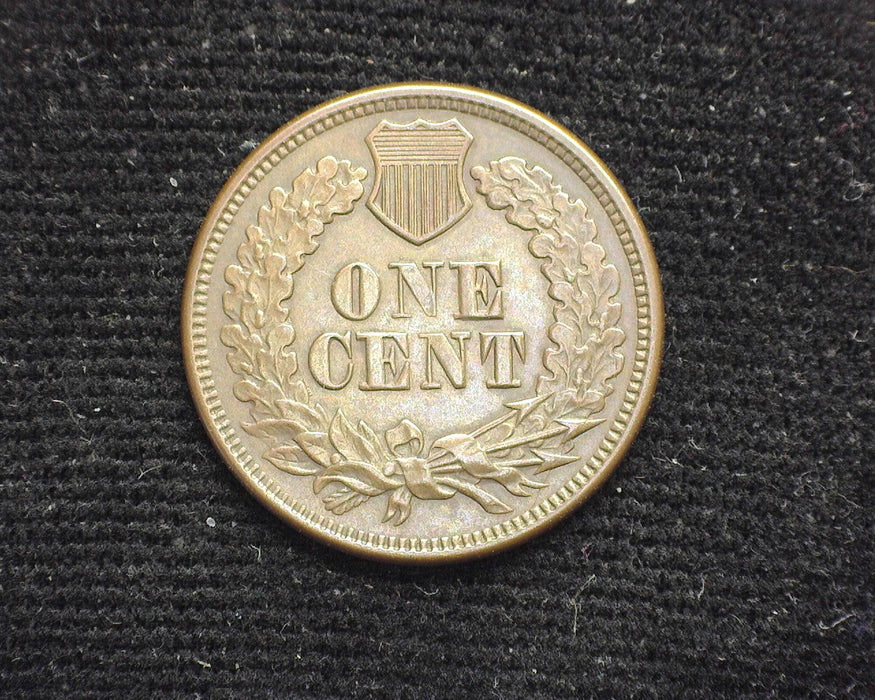 1864 L Pointed bust Indian Head Penny/Cent Recut 18. AU-55 - US Coin