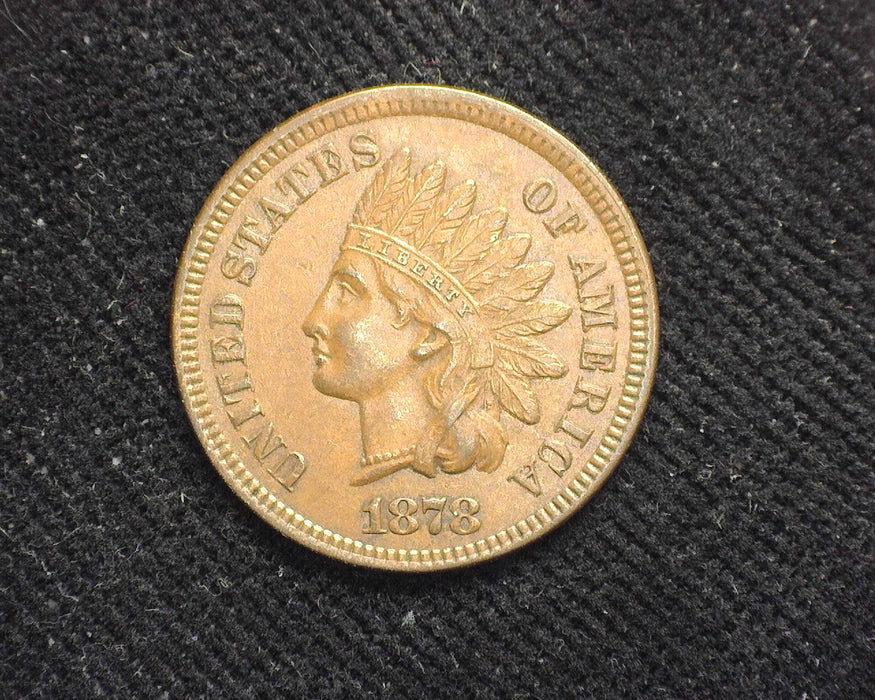 1878 Indian Head Penny/Cent AU-58 - US Coin