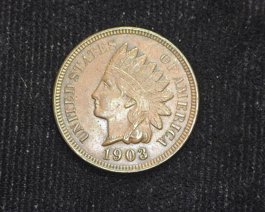 1903 Indian Head Penny/Cent Brown. BU-63 - US Coin