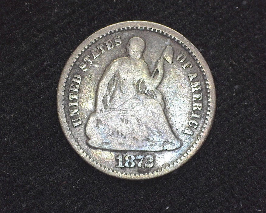 1872 Liberty Seated Half Dime G - US Coin