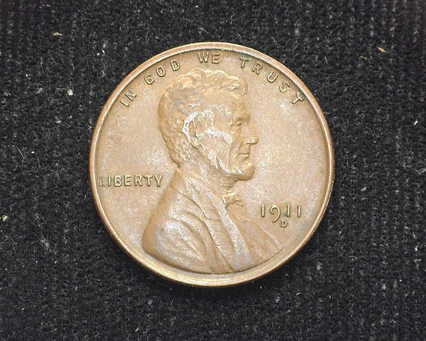 1911 D Lincoln Wheat Penny/Cent XF - US Coin