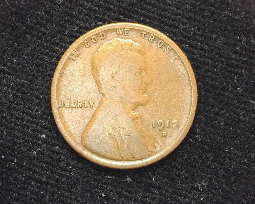 1912 S Lincoln Wheat Penny/Cent G - US Coin