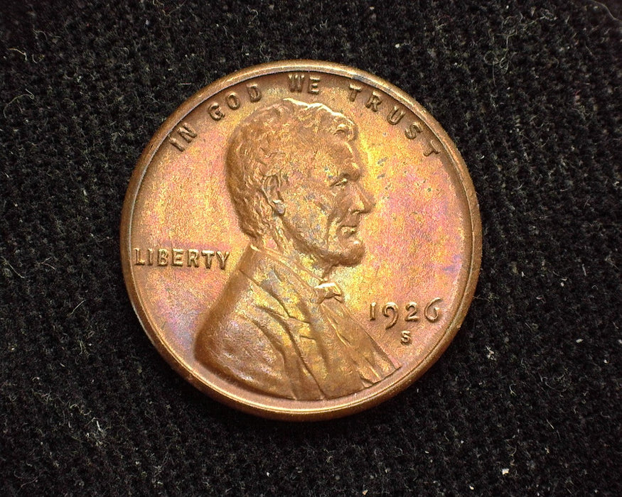 1926 S Lincoln Wheat Penny/Cent AU - US Coin