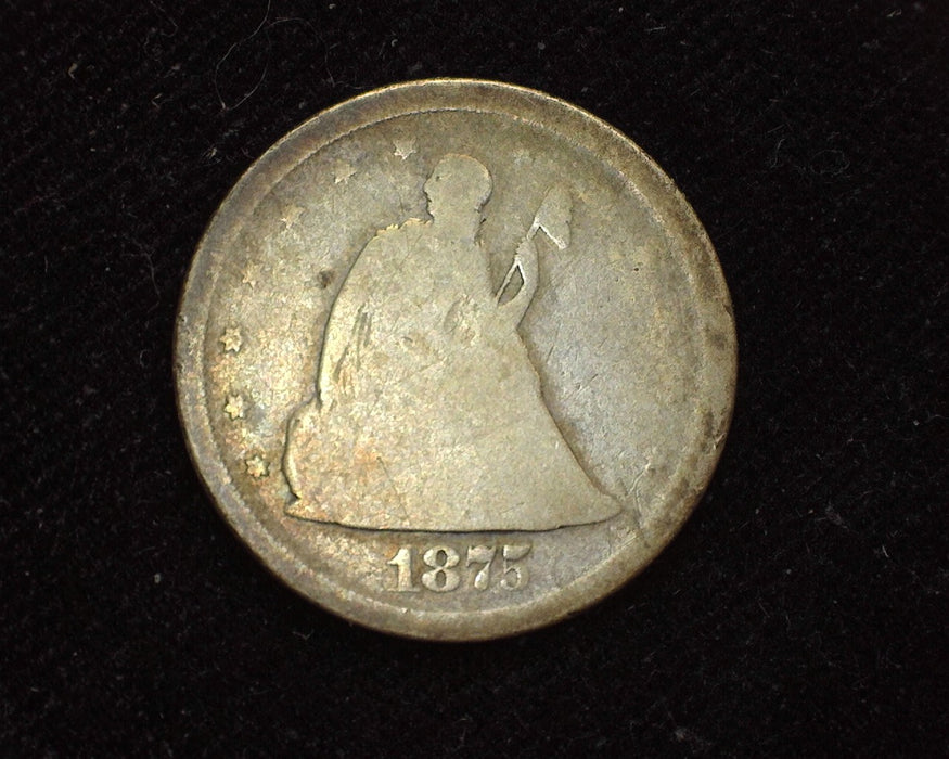 1875 S Liberty Seated Twenty Cents G - US Coin