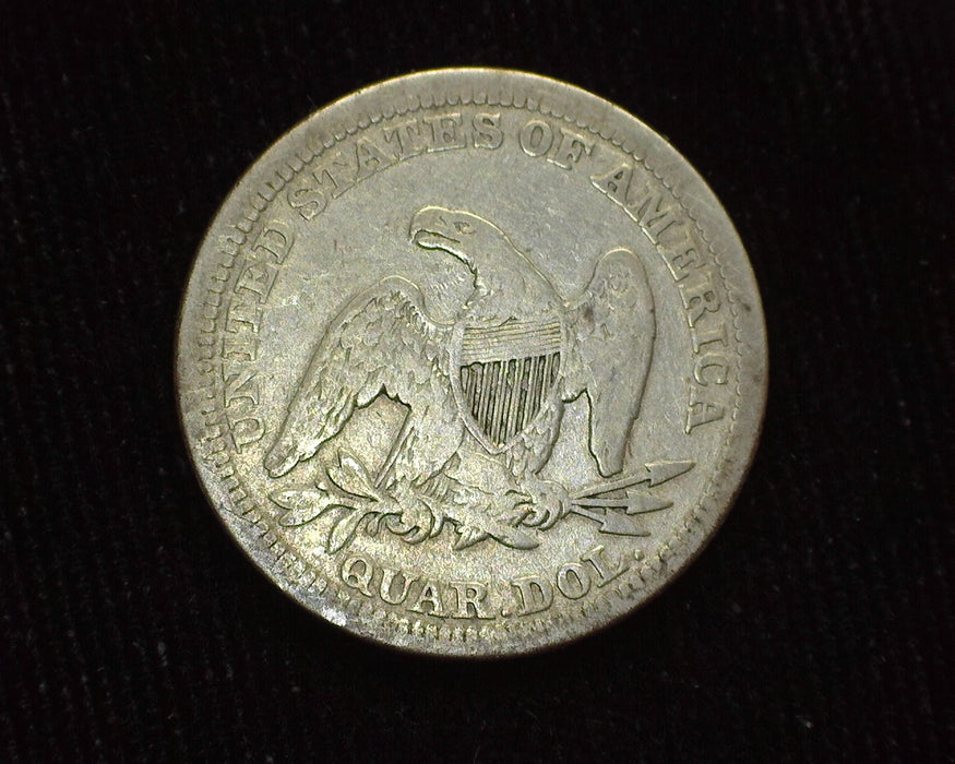 1858 Liberty Seated Quarter F - US Coin