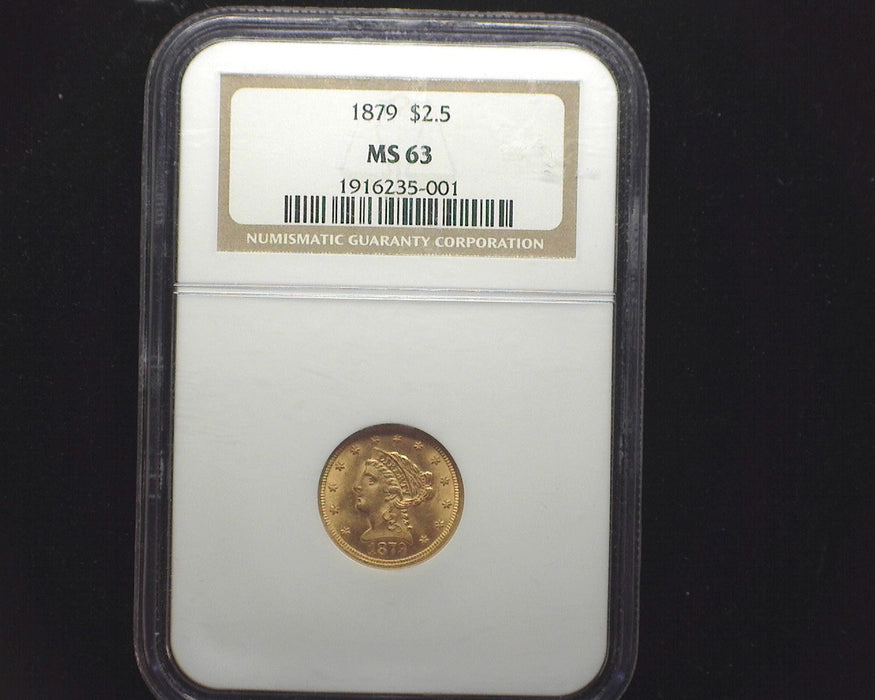 1879 $2.50 Liberty Head Low mintage. MS63 NGC - US Coin