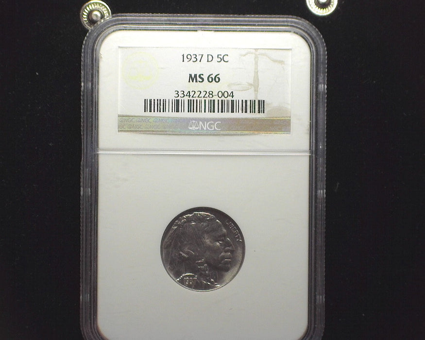 1937 D Buffalo Nickel MS66 NGC - US Coin