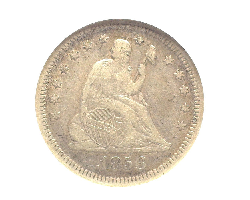 1856 Liberty Seated Quarter EF 40 ANACS - US Coin