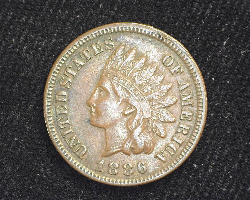 1886 Ty 1 Indian Head Penny/Cent XF - US Coin