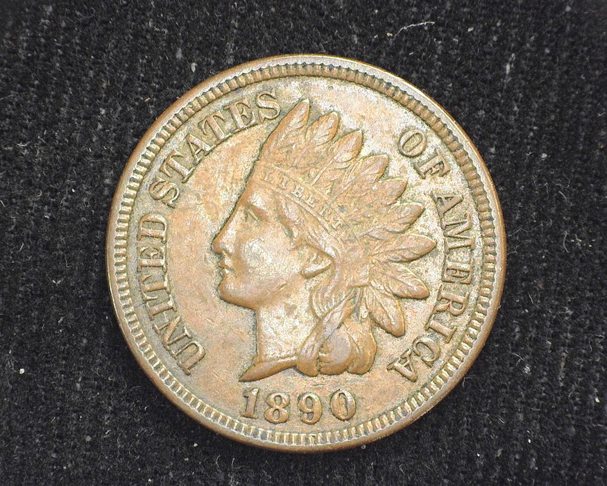 1890 Indian Head Penny/Cent XF - US Coin