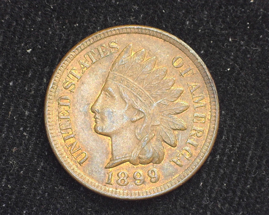 1899 Indian Head Penny/Cent Traces of red. UNC - US Coin