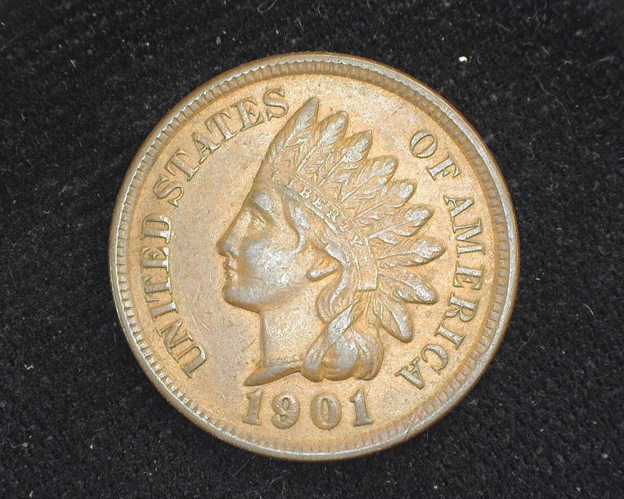 1901 Indian Head Penny/Cent XF - US Coin