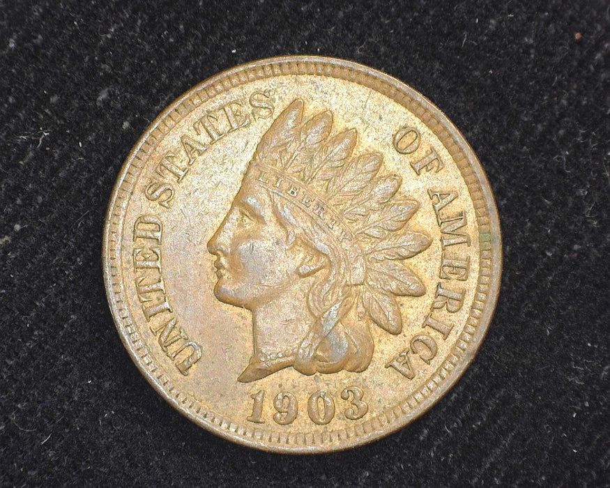 1903 Indian Head Penny/Cent AU - US Coin