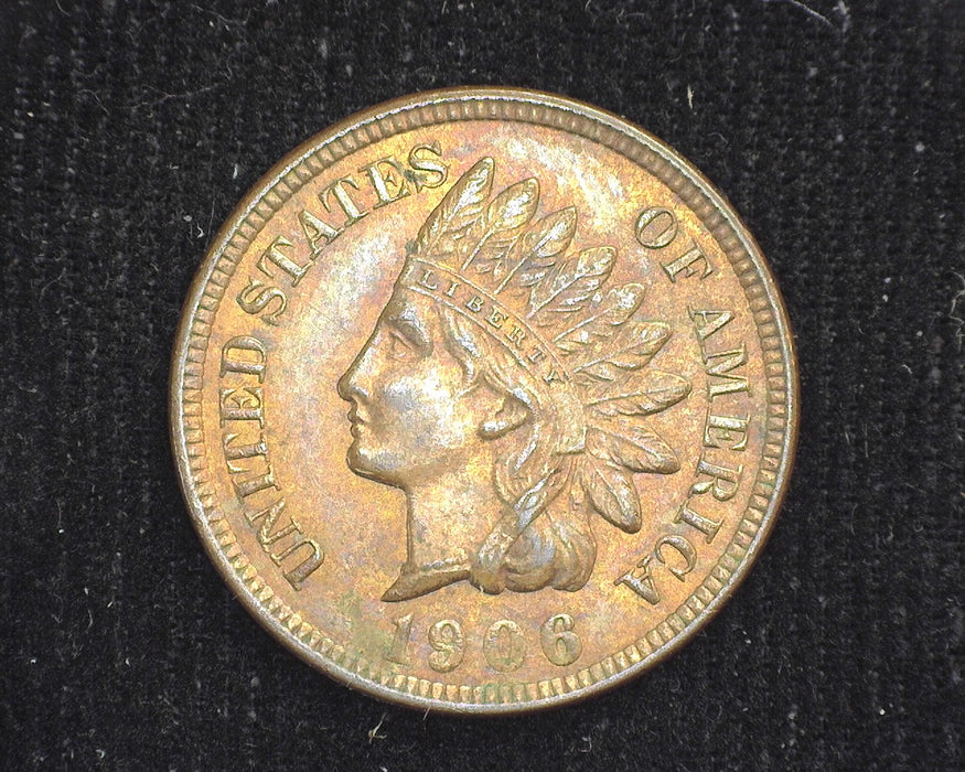 1906 Indian Head Cent Red and brown BU - US Coin