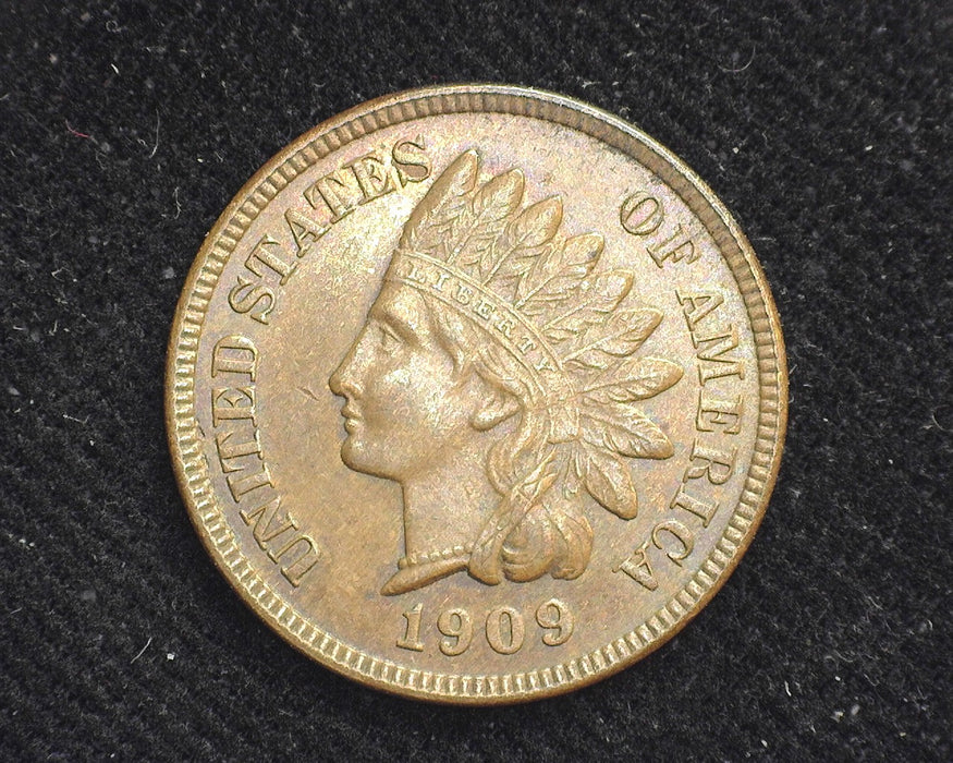 1909 Indian Head Cent Traces of red. AU - US Coin