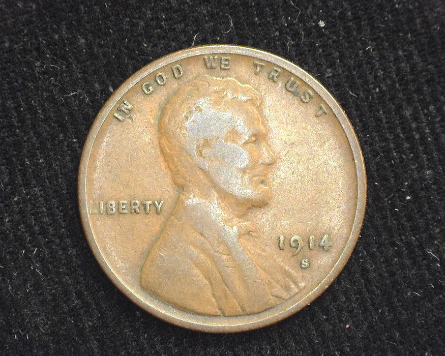 1914 S Lincoln Wheat Cent VG/F - US Coin